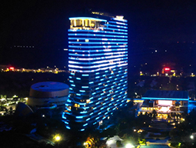 暮落灯起，海南博鳌亚洲湾国际大酒店夜色撩人